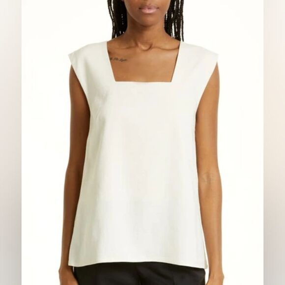 By Malene Birger Falda Square Neck Top NWOT - Picture 1 of 7